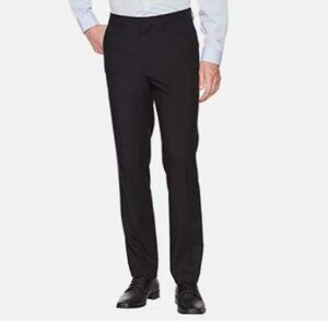 NEW Kenneth Cole Reaction Mens 36x34 Black Super Flex Waistband Pants Repreve